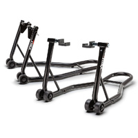 T-Rex Heavy-Duty Front & Rear Motorcycle Stand Steel Paddock