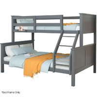 Kingston Slumber Triple Bunk Bed Wooden Single Over Double Grey