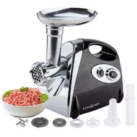 EuroChef Electric Meat Grinder Mincer Sausage Filler Black