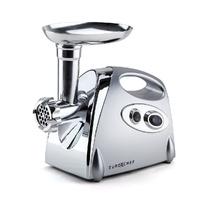 EuroChef Electric Meat Grinder Mincer Sausage Filler Silver