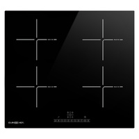 EuroChef 60cm 4 Zone 6800W Induction Cooktop Touch Controls