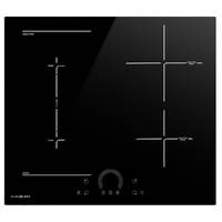 EuroChef 60cm 4 Zone 7200W Induction Cooktop FlexZone Function
