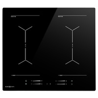EuroChef 60cm 4 Zone 7200W Induction Cooktop Dual Link Bridged