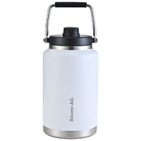 Baumr-AG 3.8L Double Wall Insulated Stainless Steel Water Bottle White