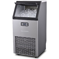 PolyCool Commercial Ice Maker Machine 60kg/24hr with Timer & Self Cleaning