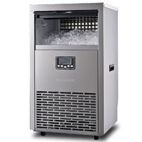 PolyCool Commercial Ice Maker Machine 75kg/24hr with Timer & Self Cleaning