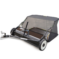 PlantCraft 38" Lawn Sweeper Tow Behind Leaf Collector
