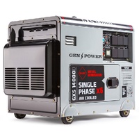 Genpower 8.4kW Peak 6kW Diesel Generator Electric Start Single Phase