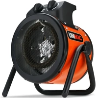 UNIMAC 2kW Industrial Electric Space Fan Heater, Tilt Angle, Fast Heating, 2 Heat Settings, Portable for Workshop and Garage Use