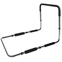 Equipmed Bed Assist Adjustable Hand Rail Support Aid for Seniors, 125kg Capacity, Bedside with Soft Grip Handle