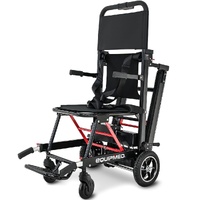 EQUIPMED Electric Stair Climbing Wheelchair, 169kg Load Capacity, 46 Steps/min, Aluminium Alloy, Foldable
