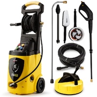 Jet-USA RX550 Electric High Pressure Washer 3500PSI Ultimate Pack, 5 Nozzles, Spin & Wheel Brush, Deck Cleaner, Turbo Head, Angled Lance, 30M Hose Rea