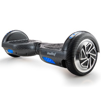 BULLET Gen III Hoverboard Scooter, Dual Copper Motors, UL Certified, AU Compliant, 6.5" Wheels, Superior Self Balancing System, LED Lights, Carbon Fib
