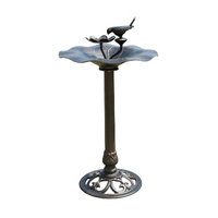 Lotus bird bath Bronze