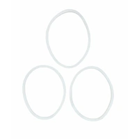 Kitchee 3x For Nutribullet Rubber White Seal - Gasket Ring For 600 600W