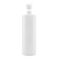 Kitchee 1x 250ml Natural HDPE Round Bottle + 28/410 Caps - Empty Plastic Food Storage
