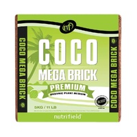 Nutrifield 5kg Coco Coir Brick RHP Certified Growing Medium Coir Peat 55L Medium