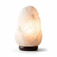 Orku 1-2Kg Himalayan White Salt Lamp - Natural Rock Shape Night Light