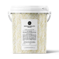 Orku 700g Pure Beeswax Pellets White BP Grade Refined Bead - Candle Cosmetic Tub