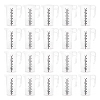 20x 1L Measuring Jug Heavy Duty Clear Plastic Propylene Food Grade BPA 5 Pro-Jug