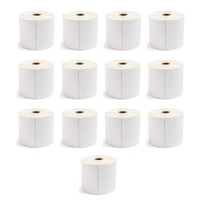 13x Rolls x 400 Label Stickers 102x150mm - Direct Thermal White Shipping Labels