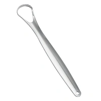 Orku Stainless Steel Tongue Scraper - Oral Hygiene Cleaner Silver