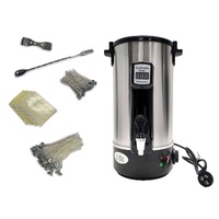 8L Orku Candle Wax Heater With Tap And Accessories - Candle Making Melter Pot