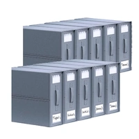 Kitchee 10x Foldable Bed Sheet Storage Box - Linen + Closet Organiser Grey