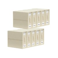 Kitchee 10x Foldable Bed Sheet Storage Box - Linen + Closet Organiser Beige