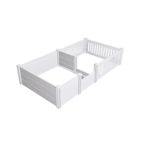 Rooster Farms 1.9m x 0.95m PVC Dog Whelping Box + Playpen Kit - Anti-Crush Rail