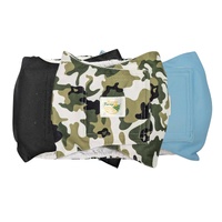 Rooster Farms Male Dog Diapers Small 3Pk - Washable Reusable Nappies Hook/Loop
