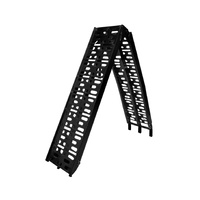 Kartrite Aluminium Folding Loading Ramp ATV Motorbike Motorcycle Golf Buggy Trailer - Black
