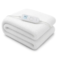 Laura Hill Single Electric Heated Underlay Blanket Fleecy Fabric with Timer