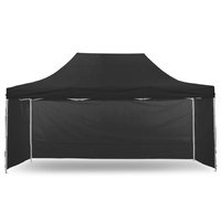 Wallaroo Gazebo Tent Marquee 3x4.5m PopUp Outdoor Black