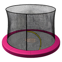 Kahuna 6ft Trampoline Pad and Net - Pink