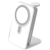 OneAdaptr OneGo White 5 in 1 MagSafe Charging Stand Power Bank