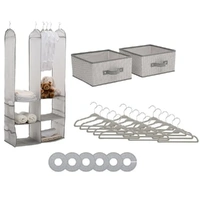 Delta Children 24 Piece Nursery Storage Set Cool Grey