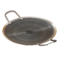 Honeycomb Non-Stick Grill Skewer Plate, 316 Stainless Steel, Portable Barbecue Grill with Handle, Universal Induction Cooktop Compatible, Round Shape,