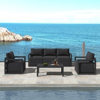 Alfresco 5-Seater Deep-Seated Patio Set – Charcoal Grey