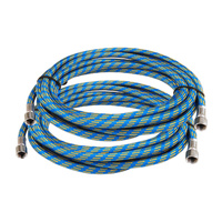 2X Air Brush Hose Rubber Braided Compressor 1/8in 3M
