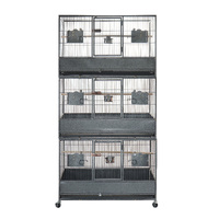 YES4PETS 187cm XL Triple Stackers Breeding Bird Parrot Cage Cockatoos Aviary