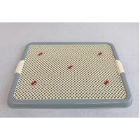 YES4PETS Small Portable Dog Potty Training Tray Mat Pet Puppy Toilet Trays Loo Pad Blue