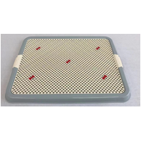 YES4PETS Large Portable Dog Potty Training Tray Pet Puppy Toilet Trays Loo Pad Mat Blue