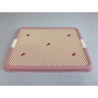 YES4PETS Large Portable Dog Potty Training Tray Pet Puppy Toilet Trays Loo Pad Mat Pink