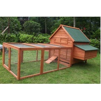 YES4PETS XL Chicken Coop Rabbit Hutch Ferret Cage Hen Chook Cat Kitten House With Run