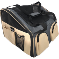 YES4PETS Pet Carrier Dog Cat Car Booster Seat Portable Soft Cage Travel-Grey