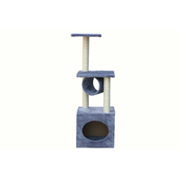 YES4PETS 112 cm Grey Cat Kitten Scratching Post Tree Scratcher Pole