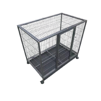 YES4PETS Medium Pet Dog Cat Bird Parrot Cage Metal Rabbit Crate Carrier Kennel Wheel & Tray