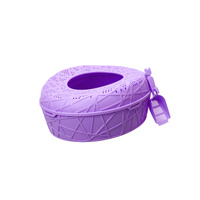 YES4PETS XL Portable Cat Toilet Litter Box Tray House with Scoop Purple