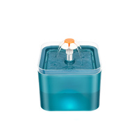 YES4PETS Automatic Electric Pet Water Fountain Dog Cat Water Feeder Bowl Dispenser W LED Green